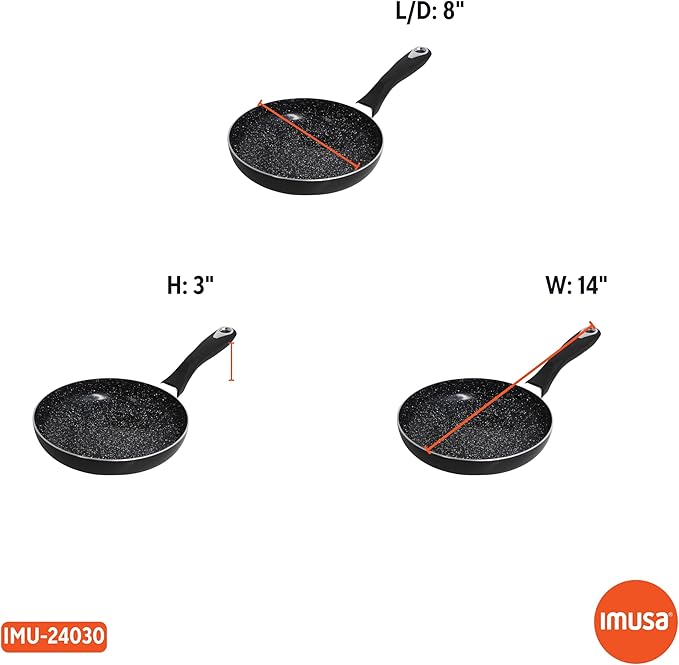 IMUSA 8” Bistro Ceramic Nonstick Fry Pan with Bakelite Handle