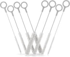 Buenalife Heavy Duty Cleaning Brushes Set of 8 - Extra Long Straw Cleaners for Metal and Plastic Reusable Drinking Straws, to Clean Small Spaces, Sippy Cups, Water Bottles - Sturdy Hard Brush Bristles