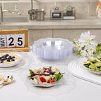 COLOSUS 60 Clear Plastic Bowls, 12 oz Disposable Soup Bowls, Premium Plastic Dessert Bowl,Heavy-duty Salad Bowl for Party,Wedding,Dinner,and Catering
