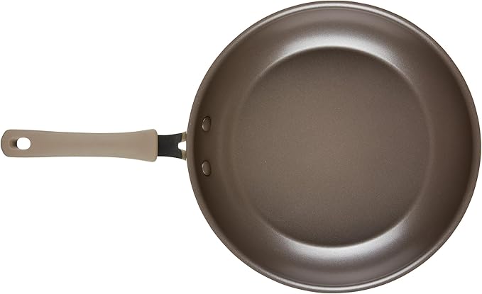 Rachael Ray Cook + Create Nonstick Frying Pan/Skillet, 12.5 Inch - Almond