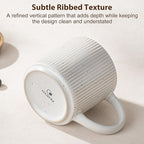 Coffee Mug Set for 4-12oz Ceramic Stoneware Mugs for Coffee, Tea, Cocoa, Microwave & Dishwasher Safe, Speckled White