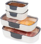 ProKeeper 4-Piece Deli Container Set – Airtight, BPA-Free Food Storage with Freshness Lock, Ideal for Deli Meats, Cheese, and Produce