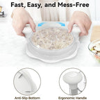10" Pro Chicken Shredder Tool Twist Large for Kitchen, BPA-Free Food-Safe Meat Grinder, Visible Chicken Breast Meat Shredder with Strong Anti-Slip Bottom & Ergonomic Handle, White