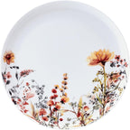 Mikasa Wildflower Bliss 12 Piece Floral Bone China Durable Chip Resistant Lightweight Dinnerware Set, Service for 4