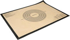 Restaurantware Baking Mat Pack of 1 Non-Stick 23.6"x31.5" Silicone Extra Large Baking Mat, Rectangle Reusable Durable Anti-Slip Sheet with Measurement Markings for Kneading Rolling Shaping Dough