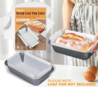 Webake Unbleached Parchment Paper Loaf Pan Liners for Baking Bread 9x5, 1lb 1.5lb 2lb, Original Precut, Non Toxic Baking Paper 100Pcs