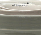 Creative Co-Op Batter Bowl Shaped Measuring Cups in Greys (Set of 4 Sizes)