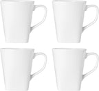 Mikasa Square Delray 16-Piece Bone China Dinnerware Set, Service for 4, White