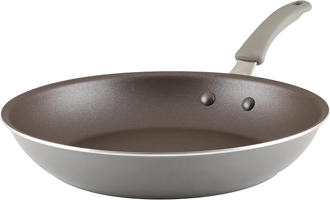 Rachael Ray Cook + Create Nonstick Frying Pan/Skillet, 12.5 Inch, Gray