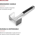 KitchenAid Gourmet Multi Sided Meat Tenderizer for Pounding Meats, Nuts, Shellfish, ect, Hang Hole for Easy Storage, Hand Wash, One Size, Black (Pack of 12)