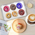Baking Sheet, Yododo Stainless Steel Baking Pans Tray Cookie Sheet Toaster Oven Tray Pan Cookie Pan, Non Toxic & Healthy, Superior Mirror Finish & Rust Free, Easy Clean & Dishwasher Safe - 19.6 inch