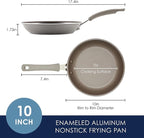 Rachael Ray Cook + Create Nonstick Frying Pan/Skillet, 10 Inch, Gray