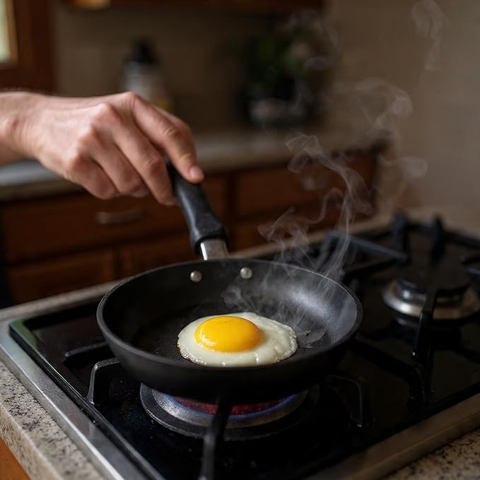 Mini Nonstick Frying Pan 5.5 Inch (14 cm) – Small Omelet Egg Pan for One Person, Compact Non Stick Skillet, Lightweight Easy Clean