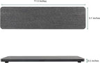 NiuYichee 2 Pcs Water Absorbing Stone Trays, Kitchen/Bathroom Sink Soap Dish, Diatomite Tray Used for Hand Soap & Cosmetic Bottles in The Modern Home, 3.15" W x 11.8" L, Dark Gray
