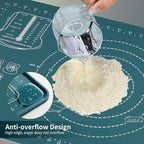 DANIA & DEAN Silicone Baking Mat - Upgrade Mom Theme 26x16 Inch Extra Thick Pastry Mat with Measurements, Non-Slip and Reusable, Kneading Dough Mat for Kitchen Counter, Bread, Cookies, Pizza, Pasta