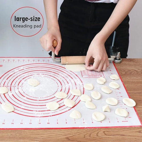 24x16 Inch Extra Thick Silicone Baking Mat with Measurements | Non-Slip, Reusable & Non-Stick – Perfect for Cookies, Bread, Pastry & Baking Essentials