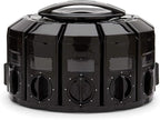 Kitchen Art Spice Rack Select-A-Spice Auto-Measure Carousel 12 Compartments Black 8.75 x 8.75 x 6 inches