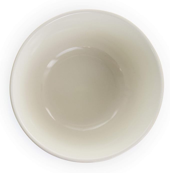 Elama Round Decorated Stoneware Scallop Embossed Dinnerware Dish Set, 16 Piece, Luna