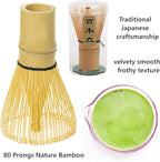 Pink Matcha Set Whisk, matcha Bowl with Spout,Glass Bow Matcha Cup for Iced Coffee Matcha Latte,Sifter,Bamboo Whisk Holder,Scoop 6pcs Cute Matcha Kit Japanese Tea Set Ceremonial Gifts