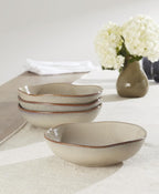 Oneida 899210 Organic Shades Oatmeal Pasta Bowls, Set Of 4, Service For 4