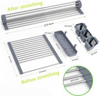 BBXTYLY Expandable Roll Up Dish Drying Rack Up to 22.8''with 2 Storage Baskets,Over The Sink Kitchen Rolling up Dish Drainer Drying Rack, Foldable,Rollable,for Kitchen Dishes(Expandable Width Size)