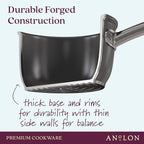 Anolon Accolade Forged Hard Anodized Nonstick Frying Pan/Skillet, 8 Inch, Moonstone Gray
