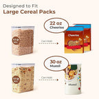 ComSaf Cereal Storage Containers Set (6.3L / 6.7Qt) – Airtight Food Storage with Lids, Pantry Organizer for Rice, Sugar, Flour