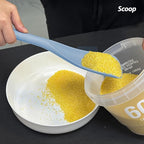 Cooking Spoon for Nonstick Cookwares, VOVOLY Silicone Spoon for Mixing, Scoop, and Scrape,Seamless Design, 12.6'', 2 Pack, Starry Blue
