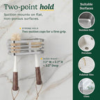 Cuisinart 2 Piece Sink Set – Sink Drain Strainer with Stainless Steel Rim & Silicone Mesh Base & Sponge Holder for Kitchen Sink, Metal Caddy with Triple Suction Cups, Daily Kitchen Essentials