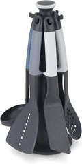 Joseph Joseph Elevate Carousel Nylon Kitchen Utensil Set with Rotating Storage Stand, 6-piece, Sky