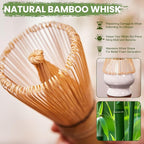 Matcha Whisk Set, Sakura White Ceramic Matcha Set Includes Matcha Bowl, Matcha Whisk (Chasen) and Holder, Sifter, Bamboo Scoop & Spoon - 6 Pcs Matcha Kit for Matcha Lovers