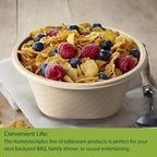 32 Ounce Large Paper Bowls Disposable Soup Bowl Disposable Heavy Duty Compostable Bowls, Eco-friendly Sugarcane and Bamboo Bagasse Biodegradable Bowl for Soup, Salad, Dessert, Ice Cream [100 Pack]