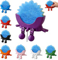 Cute Hanging Sponge Holder with Drainage, Peeing Scrub Sponge Holder, Ponge Holder for Kitchen Sink, Funny Sponge Stand for Kitchen Sink, 3D Printing Countertop Sponge Holders (Purple)