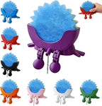 Cute Hanging Sponge Holder with Drainage, Peeing Scrub Sponge Holder, Ponge Holder for Kitchen Sink, Funny Sponge Stand for Kitchen Sink, 3D Printing Countertop Sponge Holders (Purple)