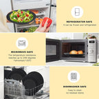 Wheat Straw Dishes Set 40 PCS,Service for 8,Unbreakable and Ruseable Plastic Dinnerware Sets,Dessert Plates,Drinking Glasses,Dishwasher & Microwave Safe Dinner Plates for Kitchen,Camping,Dorm（Black）