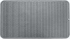 MicoYang Silicone Dish Drying Mat for Multiple Usage,Easy clean,Eco-friendly,Heat-resistant Silicone Mat for Kitchen Counter or Sink,Refrigerator or Drawer Liner Grey 4XL 32 inches x 18 inches