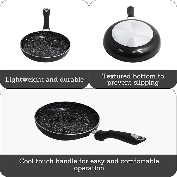 IMUSA 8” Bistro Ceramic Nonstick Fry Pan with Bakelite Handle