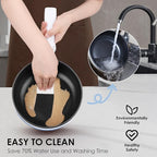 Audecook Hot Pot Electric, 1.7L Mini Electric Skillet Portable Nonstick Sauté Pan with Power Adjustment, Ramen Cooker Travel Multicooker for Steak/Soup/Egg/Oatmeal/Noodles (Tongs for Cooking Included)