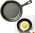4 Inch Mini Cast Iron Skillet, Small Frying Pan Non Stick Mini Black Egg Pan Small Iron Plate Omelette Pan Suitable For Indoor and Outdoor Use Family Use(S)