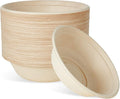 ECOLipak 32 OZ Large Compostable Disposable Paper Bowls, 70 Pack Biodegradable Bagasse Eco-Friendly Sugarcane Bowls for Soup, Salad, Ramen, Popcorn(Nature)