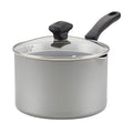 Farberware Cookstart DiamondMax Nonstick Straining Saucepan, Dishwasher Safe, 3 Quart, Silver