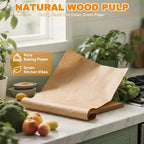 200 PCS 12x16 Inches Parchment Paper Sheets, Unbleached Parchment Paper for Baking, Non Stick Baking Sheets, Precut Parchment Paper Sheets for Baking, Brown Baking Paper (12" X 16")