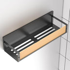 6 Pack Magnetic Spice Storage Rack Organizer for Refrigerator and Oven, Wood Fridge Organizers and Storage