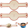 Silicone Bread Sling, 2Pcs Silicone Baking Sling with Longer Handles, Non-Stick & Easy Clean Dutch Oven Baking Mat to Transfer SourDough Easily, Reusable Bread Mat Set