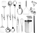 COOK WITH COLOR Kitchen Utensil Set - premium Nonstick & Heat Resistant Kitchen Gadgets, Turner, Spaghetti Server, Serving Spoons, Whisk, Tongs, Masher & Utensil Holder, 28-piece Stainless Steel