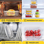 52 PCS Food Storage Containers Set with Airtight Lids (26 Lids &26 Containers) - BPA-Free Plastic Food Container for Kitchen Storage Organization, Salad Fruit Lunch Containers with Labels & Marker