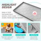 SIKADEER 31" x 22" Under Sink Mat Waterproof, Silicone Mat Kitchen Drawer Shelf and Cabinet Liner, Sink Protector for Kitchen Organizers and Storage, Boot Tray Pet Food Mats
