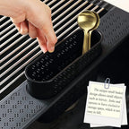 Berglander Dish Drying Rack Over The Sink, L17.5 by W 15" Rollable Stainless Steel Dish Rack with Removable Storage Basket, Perfect for Kitchen Sink