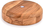 Kaizen Casa Wooden Round Shaped Serving Bowl for Fruit,Dessert Platter Tray Dish Kitchen Dining Fruit,Dessert,Snack
