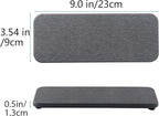NiuYichee 2 Pcs Water Absorbing Stone Trays, Kitchen/Bathroom Sink Soap Dish, Diatomite Tray Used for Hand Soap & Cosmetic Bottles in The Modern Home, 3.54" W x 9" L, Dark Gray